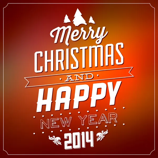 Merry Christmas And Happy New Year — Stock Vector