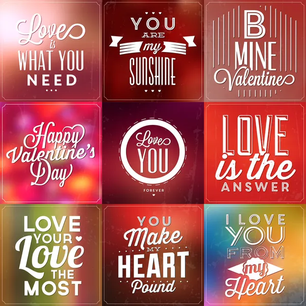 Typographic Posters — Stock Vector