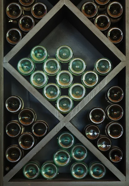 Wines on Wine Rack — Stock Photo, Image