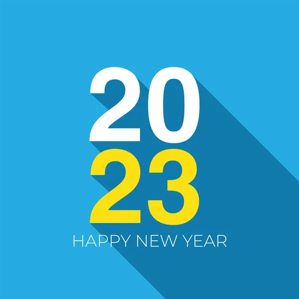 2023 Mutlu yıllar yaratıcı tasarım geçmişi ya da tebrik kartı. Çizer Vektör