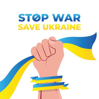 Ukrayna 'yı kurtar, savaşı durdur. Ukrayna Bayrağı ile el kaldırmanın arka plan vektör illüstrasyonları, Rusya 'nın saldırılarına karşı Ukrayna' ya karşı Ukrayna 'ya karşı Ukrayna' yla Dayanışma için dua etme gösterileri olarak gösteriliyor.