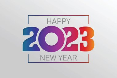 Kağıt kesiği arkaplanındaki 2023 vektörü. 2023 vektör kavramı. Şenlikli sayı dizaynı. Harf 2023 vektör kavramı EPS 10