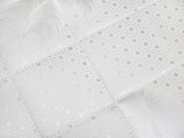 Tecido de algodão macio e confortável para colchões close-up — Fotografia de Stock