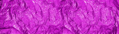 Soyut parlak mor arka plan. Buruşuk doku. Pankart. Kadife Violet.