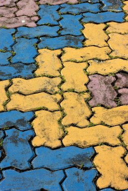 renkli kaldırımlar