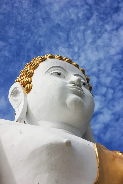 Grande Buda branco na Tailândia — Fotografia de Stock