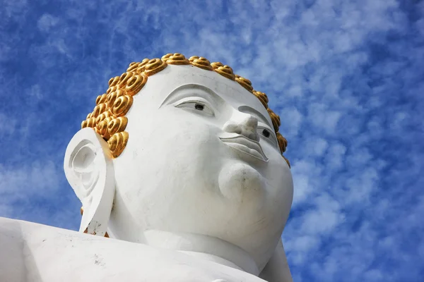 Vit buddha — Stockfoto