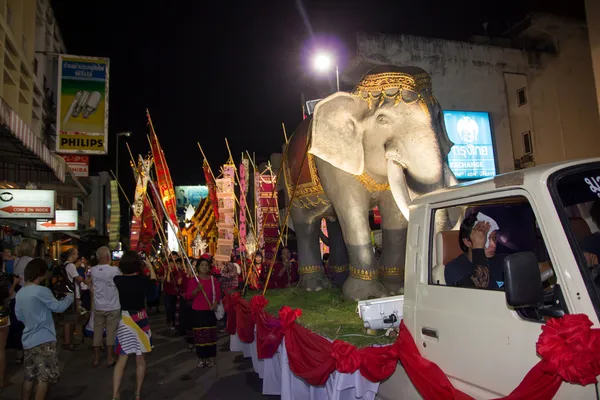 Elephant in thai carnival — Stock Photo, Image