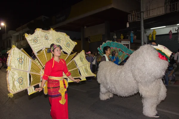 Thai old culture in carnival — Stock Photo, Image