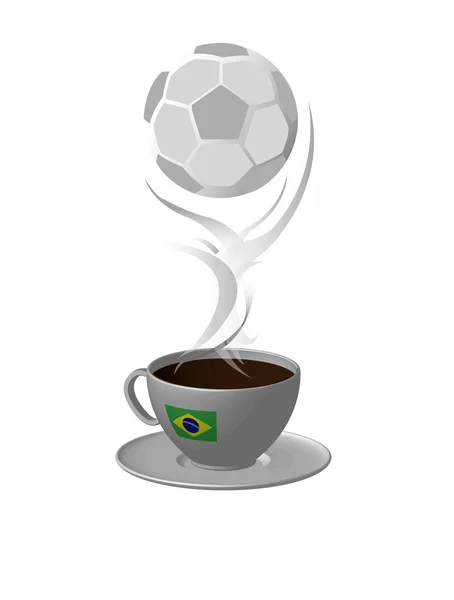 Brasil bola de café —  Vetores de Stock