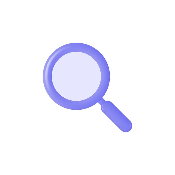 Magnifying Glass Icon Cartoon Style Search Analytics Research Concept Vector — Vector de stock