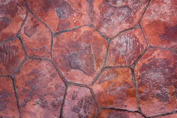 Piedra azulejos rojos textura del piso — Foto de Stock