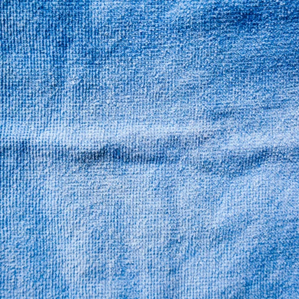 Blue towel texture and background — Stock Photo, Image