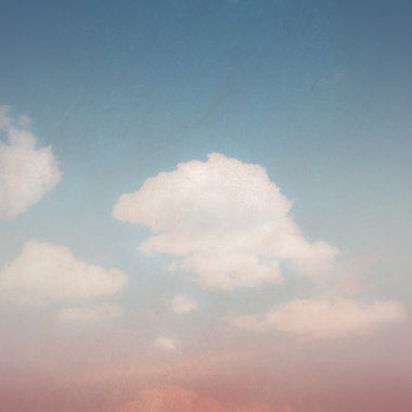 Vintage mavi gökyüzü