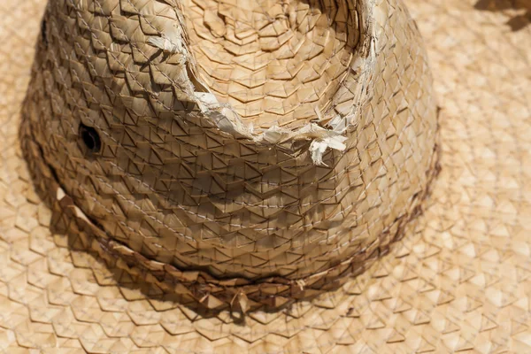 Vecchio cappello di bambù — Foto Stock