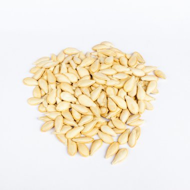 kabak tohumu beyaz arkaplanda izole