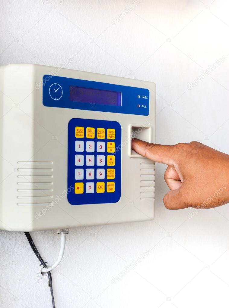fingerprint and password lock in working time