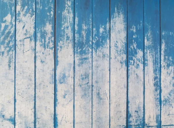 Struttura blu di legno grezzo pannelli di recinzione sfondo — Foto Stock