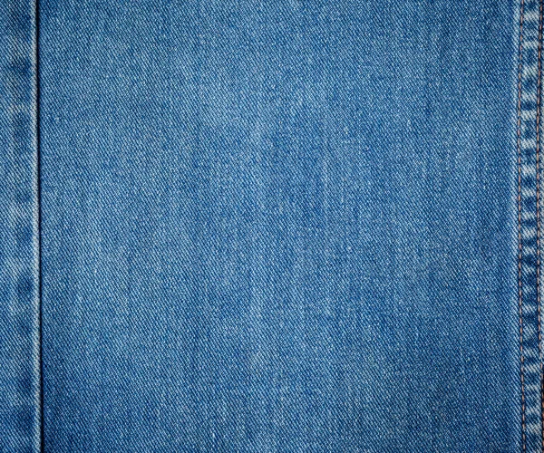 Old blue jeans background and texture close up — Stock Photo, Image