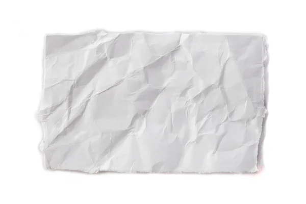 Pedaços de papel rasgados sobre fundo branco — Fotografia de Stock