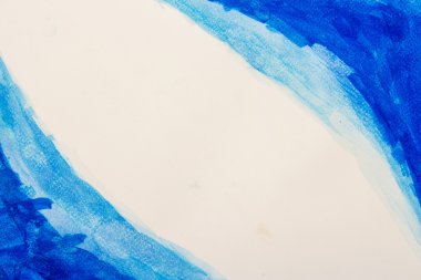 Beyaz arka planda soyut suluboya resim el boyası