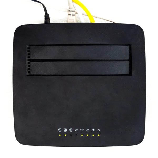 Wireless modem router on white background — Stock Photo, Image