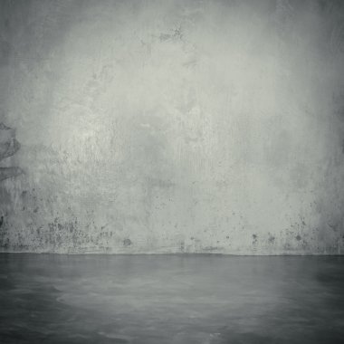 Çimento duvar Oda doku ile yer 