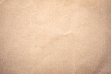 Buruşuk kahverengi kağıt deseni ve arkaplanı kopya alanı ile kapat