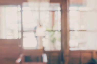 Soyut bulanıklık ve ufuk iç kahve dükkanı veya kafe arka planı için.