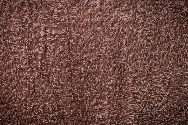 Zamknij Brązowy Ręcznik Tekstury Tła — Zdjęcie stockowe