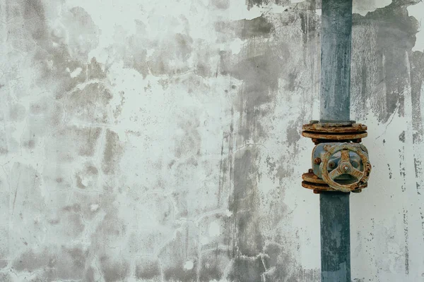 Цементна Стіна Стара Труба Фонова Текстура Простором — стокове фото