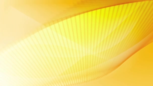 Fond jaune abstrait avec boucle de lignes mobiles 