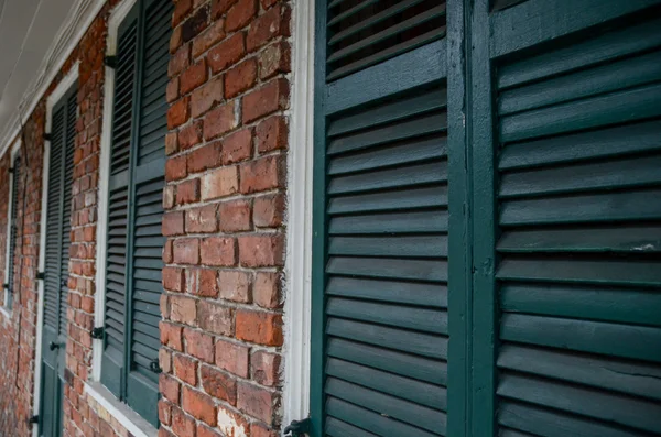 Vintage wooden sunblinds — Stock Photo, Image