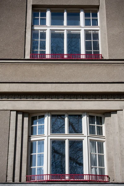 Vintage windows, Prague — Stock Photo, Image