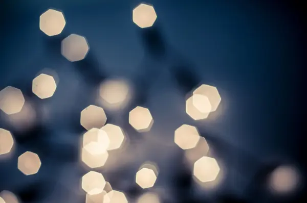 Lumières de Noël bokeh — Photo