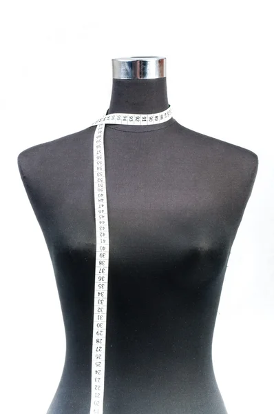 Maniquí de moda con cinta métrica — Foto de Stock