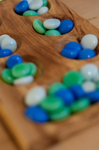 Mancala, geleneksel masa oyunu — Stok fotoğraf