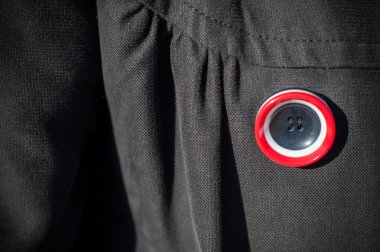 Özgün düğme üzerinde ceket