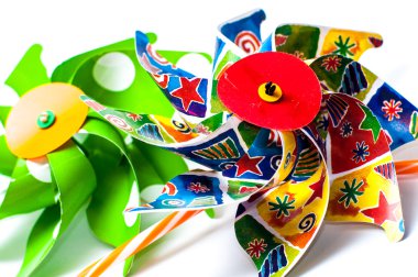 renkli pinwheels