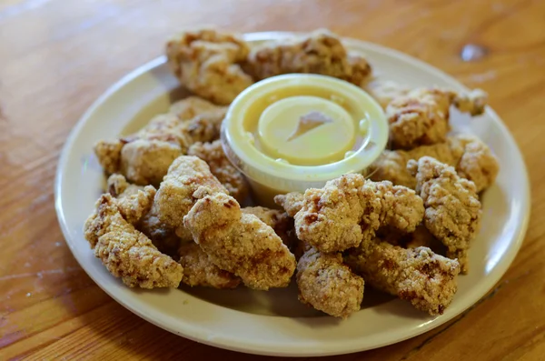 Fried aligator, traditional cajun creole food — Stock Photo, Image