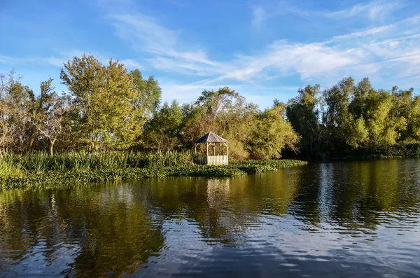 Louisiana bayou, krajobraz — Zdjęcie stockowe