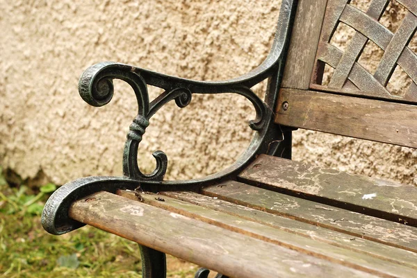 Detail van tuin Bank — Stockfoto