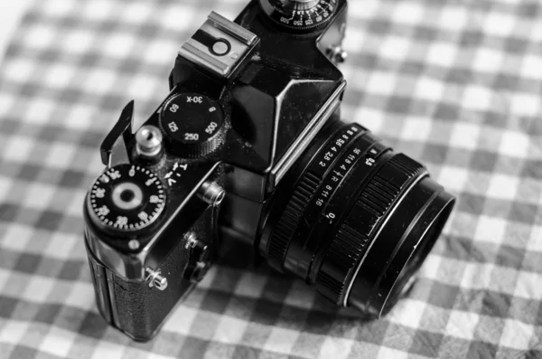 Retro vintage fotoğraf makinesi — Stok fotoğraf