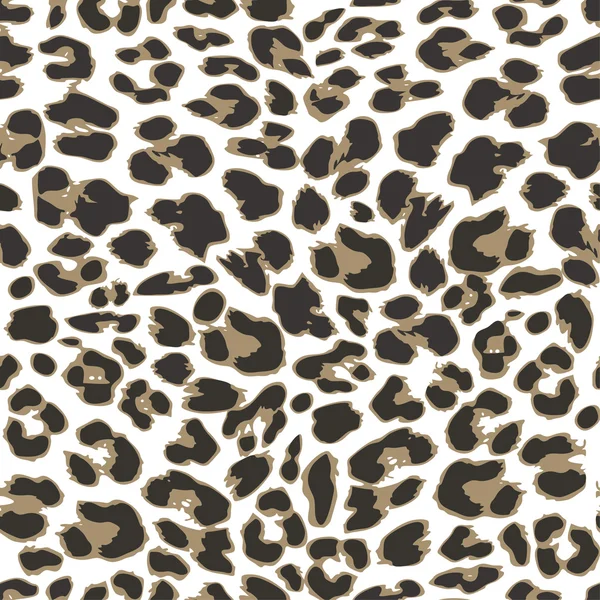 Leopard bezešvé vzor design, vektorové ilustrační pozadí — Stockový vektor