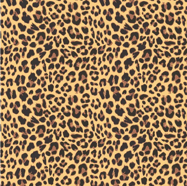 Leopard sömlös mönster design, vektor illustration bakgrund — Stock vektor