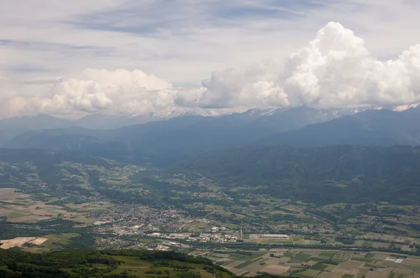 Visa från det högsta bergen. Alpes, Frankrike — Stockfoto