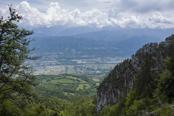 Visa från det högsta bergen. Alpes, Frankrike — Stockfoto