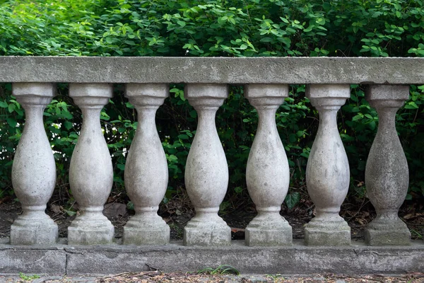 Balustrade Stone Columns Fence Park — Stockfoto