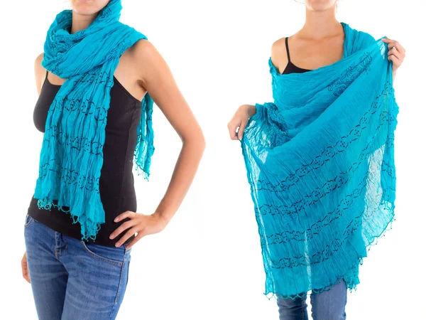 Stilvoller femininer Schal mit orientalischem Muster — Stockfoto
