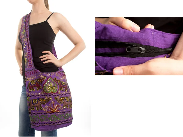 Stylische indische Handtasche — Stockfoto